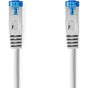 Síťový kabel NEDIS Síťový kabel CAT6a | S / FTP | RJ45 Zástrčka | RJ45 Zástrčka | 0.50 m | Snagless | Kulatý | LSZH | Šedá | Label
