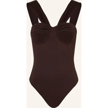 Dámské plavky Balmain Dámské Plavky Draped, tmavě hnědá, 40