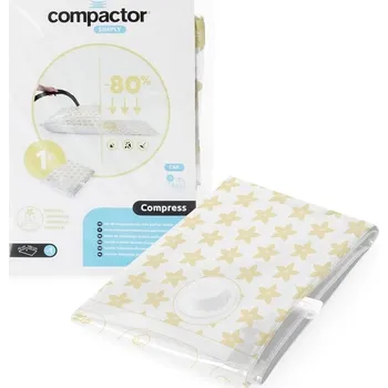 Úložný box Compactor Vakuový úložný pytel Compress L Vanilka 100 l, 70 x 100 cm, 1 ks, žlutá