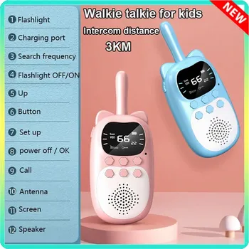 Vysílačka Dětské vysílačky 2 ks modré a růžové