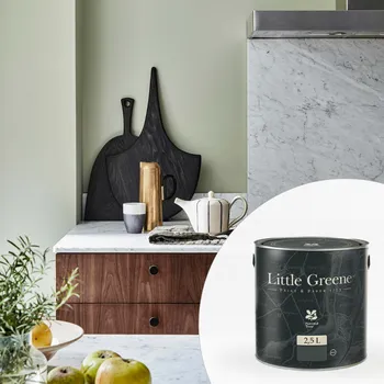 barva na zeď Little Greene Barva do kuchyně na zeď - Matná omyvatelná - 2,5L - Intelligent Matt Emulsion Vyberte odstín:: White Lead (74)