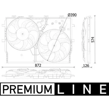 Motor automobilu Větrák, chlazení motoru MAHLE CFF 551 000P