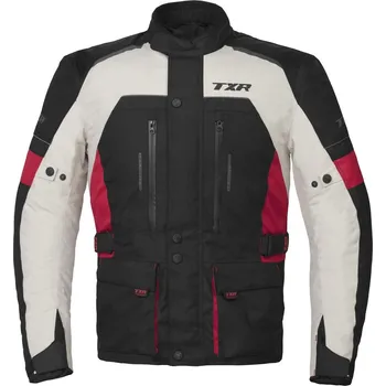 Moto bunda Bunda na motorku TXR Visper černo-šedo-červená Velikost: L