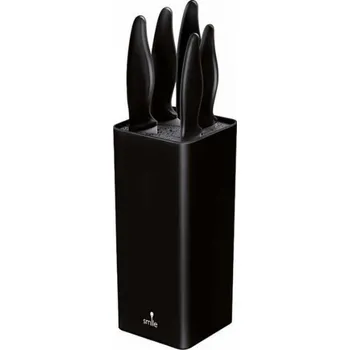 Kuchyňský nůž Sada 6dílných blokových nožů Smile SNS-6 černá