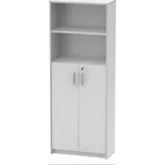 Regál se skříňkou, bílá, JOHAN 2 NEW 10
