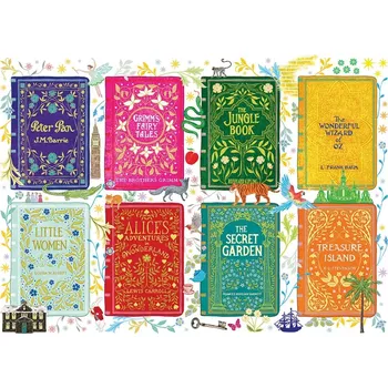 Puzzle GIBSONS Obaly klasických knih 1000 dílků