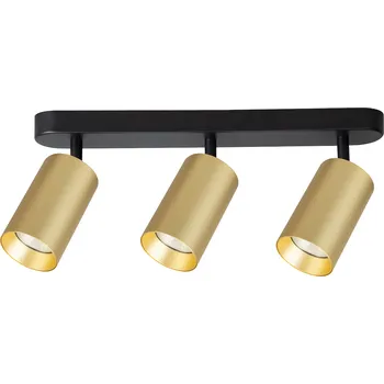 Bodové svítidlo Bodové svítidlo Pipe, 3x zlaté kovové stínítko, b