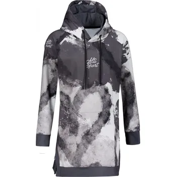 Dámská mikina Dámská funkční prodloužená mikina premium ALTISPORT VOJ/ALW093MI03 ŠEDÁ XL