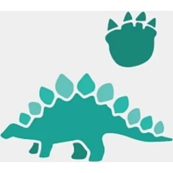 Plastová šablona, DINOSAURUS 2, 15x15 cm, 1 kus