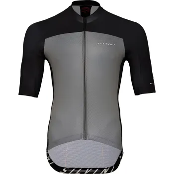 Cyklistické oblečení Silvini pánský dres MD1604 Stelvio black-ruby / M