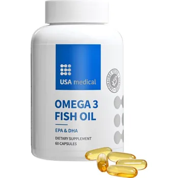 Fitness strava USA medical Omega 3 Fish Oil 60 kapslí