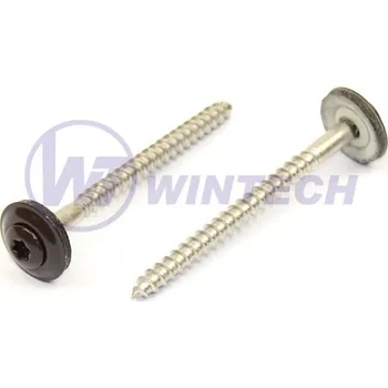 Šroub Klemp.šroub + EPDM, RAL 8019 4,5 x 25 A2 Balení: 200 ks SIBAK45025AG3K