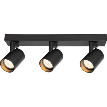 Bodové svítidlo Bodové svítidlo Volf, 3x černé kovové stínítko, b