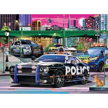 Puzzle Ravensburger puzzle Policejní zásah XXL 150 dílků