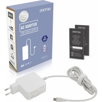Mitsu USB typ C napájecí adaptér 45W bílý