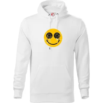 Pánské oblečení DJ smile - Mikina pánská Cape s kapucí - 5XL ( Bílá )
