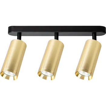 Bodové svítidlo Bodové svítidlo Mica, 3x zlaté kovové stínítko, b