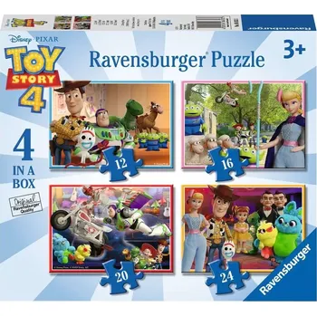 Puzzle Puzzle RAVENSBURGER Toy Story 4 – sada 4 v 1 (12, 16, 20, 24 dílků)