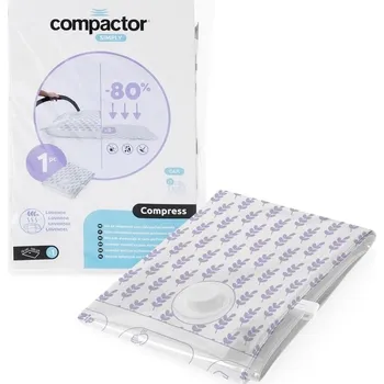 Úložný box Compactor Vakuový úložný pytel Compress L Levandule 100 l, 70 x 100 cm, 1 ks, fialová