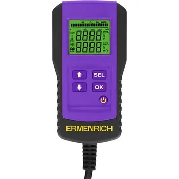 Tester autobaterie Tester baterií Ermenrich Zing AL45 Fialový
