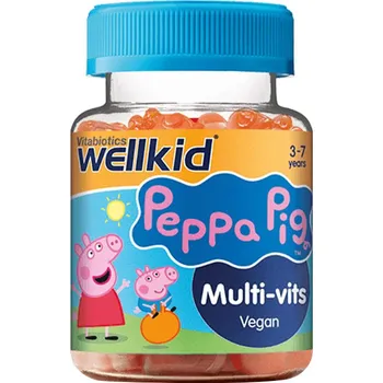 Fitness strava Vitabiotics Wellkid Peppa Pig Multi-Vits 30 gummies Příchuť: jahoda