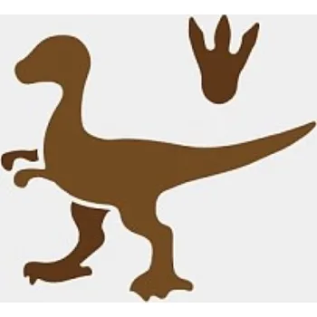 Plastová šablona, DINOSAURUS 5, 15x15 cm, 1 kus