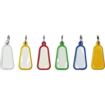 Přívěsky na klíče/rozlišovače, mix barev, 60ks/bal.