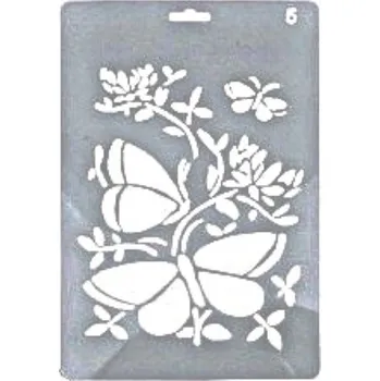 Plastová šablona, MOTÝL, 26 x 17,4 cm, 1 kus