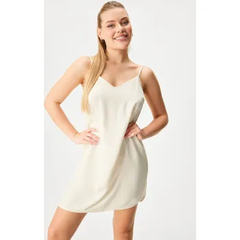Dámské noční prádlo Svatební saténová noční košilka Rhone krátká