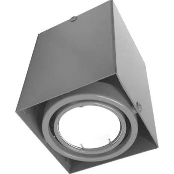 Stropní svítidlo Blocco1, 1x šedé kovové stínítko