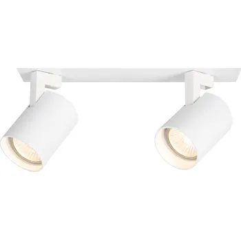 Bodové svítidlo Bodové svítidlo Volf, 2x bílé kovové stínítko, w