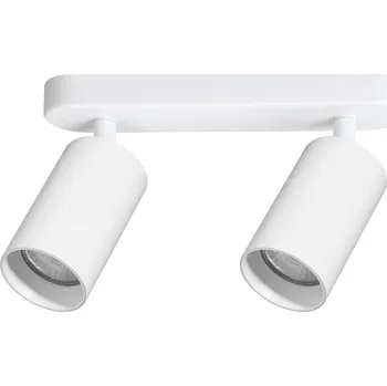 Bodové svítidlo Bodové svítidlo Pipe, 2x bílé kovové stínítko, w