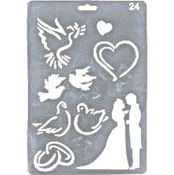 Plastová šablona, ZAMILOVANÝ, 26 x 17,4 cm, 1 kus