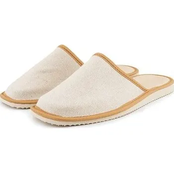 Pánské pantofle Vlnka Pánské letní lněné pantofle přírodní velikost obuv dospělí 41