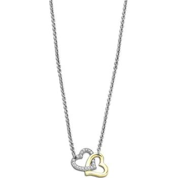 Náhrdelník Dámský ocelový náhrdelník propletená srdíčka | Kvalitní zpracování | Ověřeno 1000+ zákazníky | Náhrdelník pro ženy | Dámské šperky | ROMERO pozlacená chirurgická ocel, zirkony