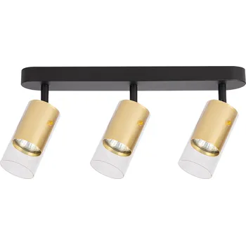 Bodové svítidlo Bodové svítidlo Ricky, 3x zlaté/transparentní plastové stínítko, b