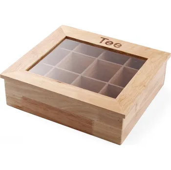 Čajový box Hendi Box na čaje 456514 přírodní
