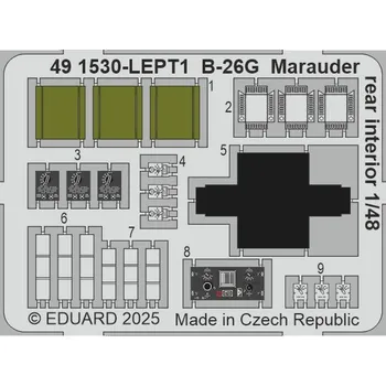 Plastikový model Eduard 1/48 B-26G Marauder rear interior (ICM)