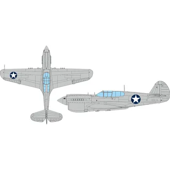 Plastikový model Eduard 1/48 P-40E US national insignia circular (EDUARD)