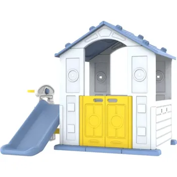 Dětský domeček Ramiz Zahradní domek pro děti se skluzavkou 3v1 modrá