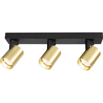 Bodové svítidlo Bodové svítidlo Volf, 3x zlaté kovové stínítko, b