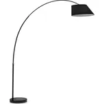 Černá stojací lampa s textilním stínidlem (výška 189 cm) May – Kave Home ID_912650