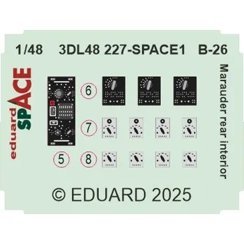 Plastikový model Eduard 1/48 B-26 Marauder rear interior SPACE (ICM)