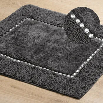 Koberec PŘEDLOŽKA DO KOUPELNY CHIC 60X90 CM ŠEDÁ