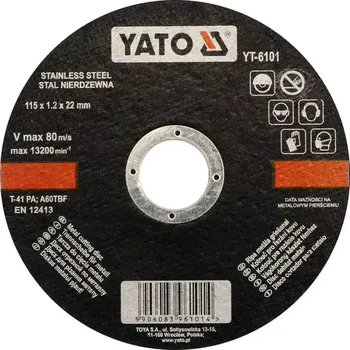 Řezný kotouč Yato YT-6101 115 mm