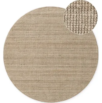 Koberec Jutový kulatý koberec taupe ø 160 cm Bouclé Jaipur – Hanse Home ID_1754570