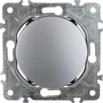 vypínač Elhard Kulaté tlačítko č.1/0 Rondo, stříbrné