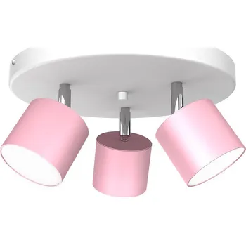Bodové svítidlo Bodové svítidlo Dixie, 3x růžové kovové stínítko, w/ch, o