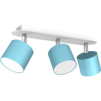 Bodové svítidlo Bodové svítidlo Dixie, 3x modré kovové stínítko, w/ch