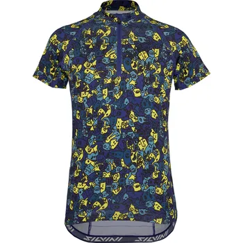 Cyklistické oblečení Dětský dres Silvini CD1434 Scrivia blue-neon / 134-140